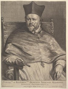 Bishop Jan van Malderen, 1645. Creator: Wenceslaus Hollar.