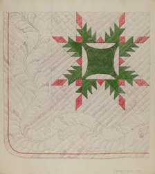 Quilt, 1937. Creator: J. Howard Iams.