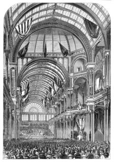 Opening of the Crystal Palace at Amsterdam for the Exhibition of Arts and Industry, 1864. Creator: Unknown.