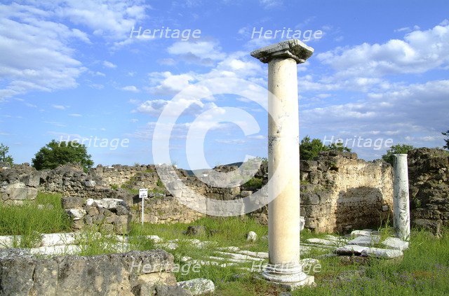 A portico in Edessa, Greece. Artist: Samuel Magal