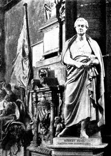 The tombs of statesmen in Westminster Abbey: Sir Robert Peel, 1898. Creator: Unknown.