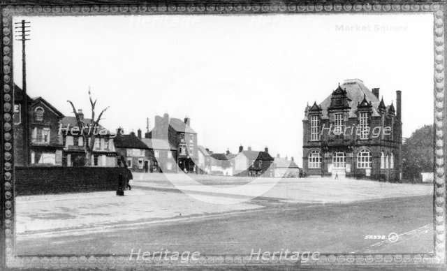 Ripley Market Place showing the elm tree, Derbyshire, 1906. Artist: Unknown