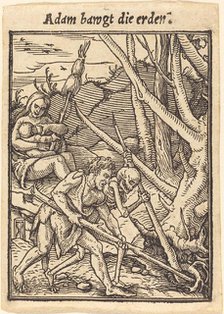 Adam bawgt die erden. Creator: Hans Holbein the Younger.