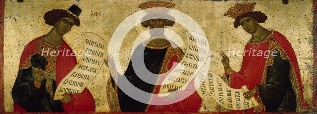 The Prophets Daniel, David and Solomon, c. 1497. Artist: Russian icon  