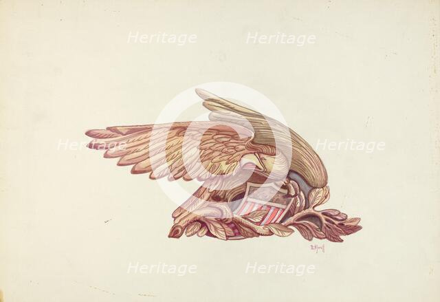 Stern Ornament, c. 1940. Creator: L. B. Hartman.