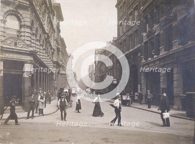 Whitecross Street from Fore Street, London, c1920. Artist: Anon