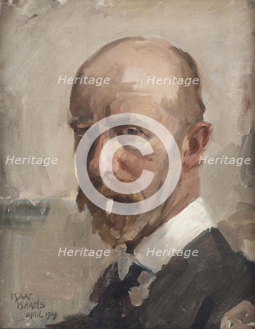 Self-Portrait with cigaret, 1909. Creator: Israëls, Isaac (1865-1934).