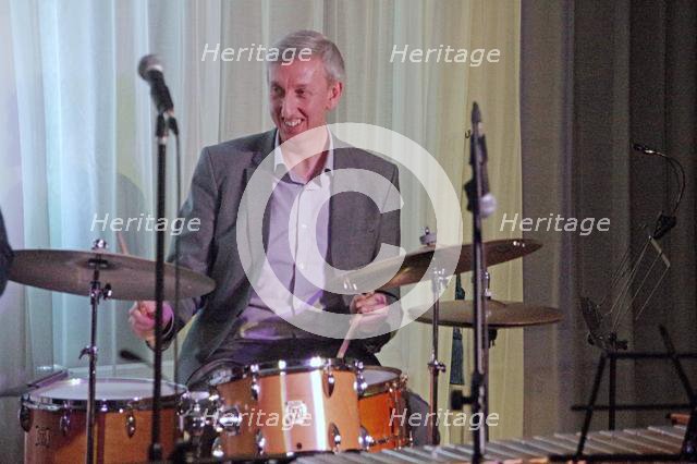 Steve Brown, Nat Steele Quartet with Grant Stewart, Watermill Jazz Club, Surrey, 4 Feb 2020. Creator: Brian O'Connor.