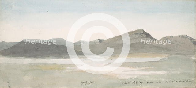 Craig Goch, Moel Hebog, North Wales, ca. 1802. Creator: Cornelius Varley.