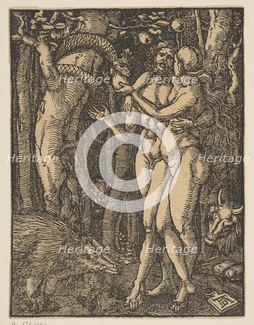 Adam and Eve, from the Small Passion, copy.n.d. Creator: Johann Mommard.