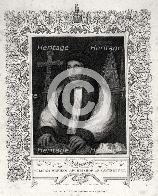 'William Warham, Archbishop of Canterbury', 19th century. Artist: WT Mote
