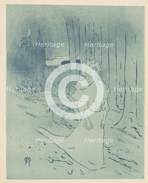 The Manor Lady or the Omen (La chatelaine ou le tocsin), 1895. Creator: Henri de Toulouse-Lautrec.