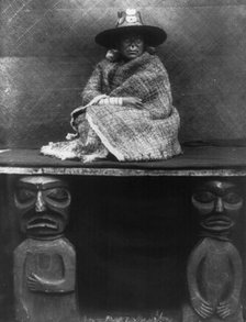 The chief's daughter, 1910 Creator: Edward Sheriff Curtis.