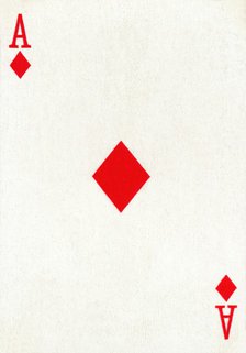 Ace of Diamonds from a deck of Goodall & Son Ltd. playing cards, c1940. Artist: Unknown.