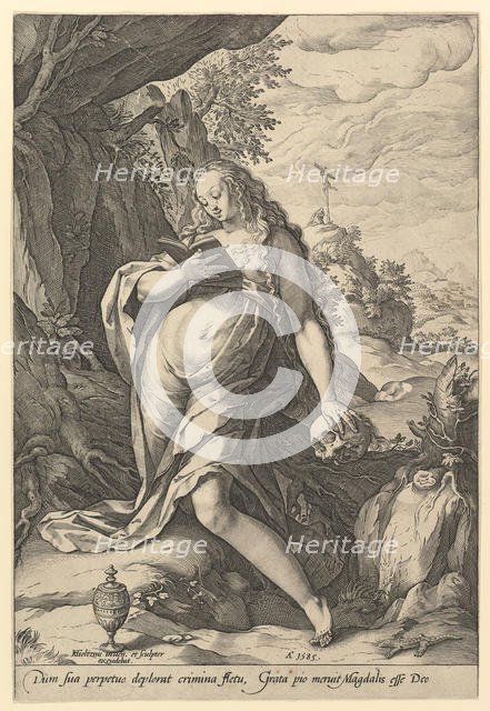 St. Mary Magdalen Penitent, 1585. Creator: Hendrik Goltzius.