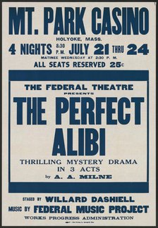The Perfect Alibi, Holyoke, MA, [193-]. Creator: Unknown.