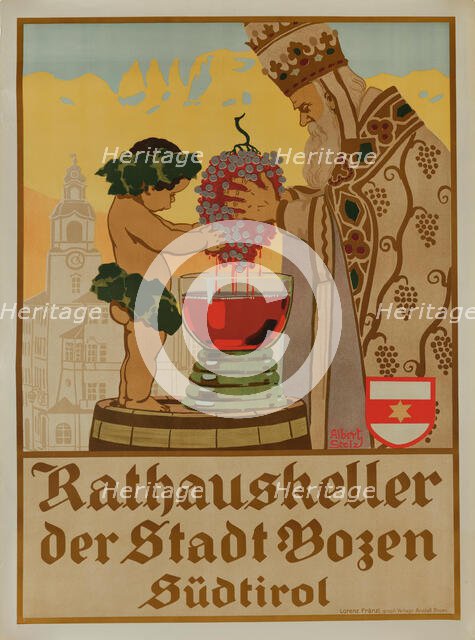 Town Hall Cellar of the City of Bolzano - South Tyrol, 1922. Creator: Stolz, Albert (1875-1947).