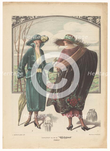 Supplement au No. The "La Mode National" Paris, Nos. 3 and 4, c.1908-c.1910. Creator: Anon.
