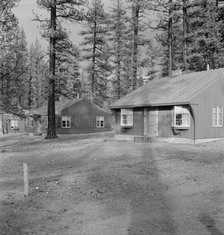 Type house in model lumber company town for millworkers, Gilchrist, Oregon, 1939. Creator: Dorothea Lange.