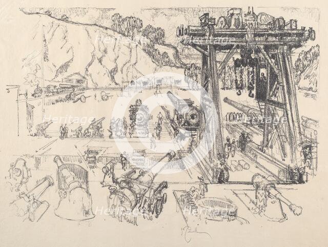 The Gun-Testing Ground, 1917. Creator: Joseph Pennell.