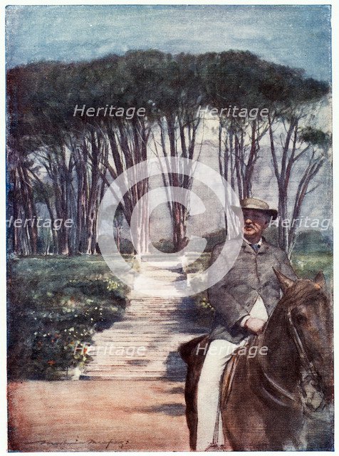 Cecil Rhodes, English-born South African entrepreneur and statesman, c1900. Artist: Unknown