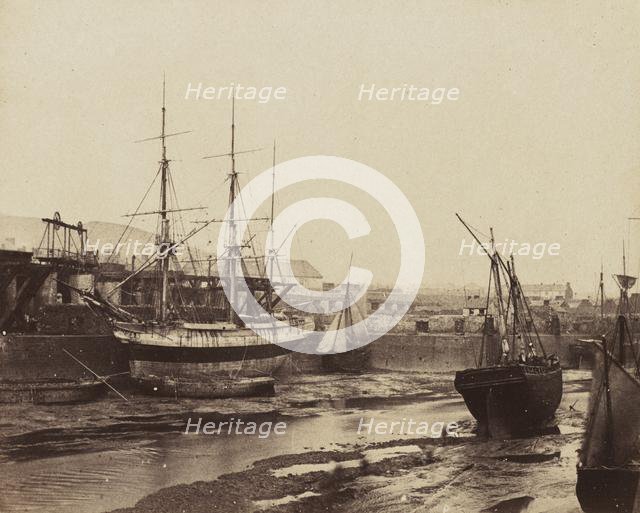 Harbour, Swansea, Wales, 1855. Creator: Alfred Rosling (British, 1802-c. 1880s).