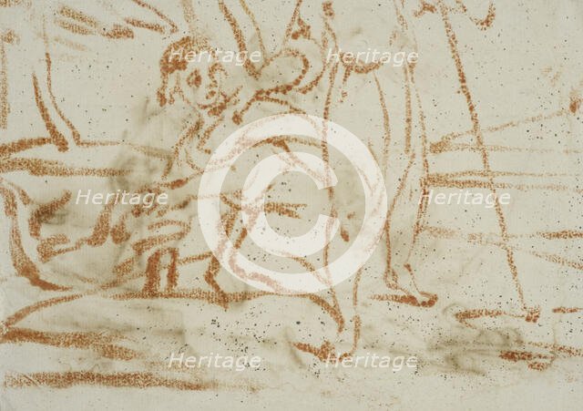 Tobias catches the fish. Creator: Rembrandt Harmensz van Rijn.