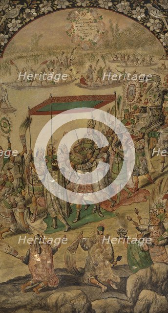 The Conquest of Mexico by Hernan Cortés.