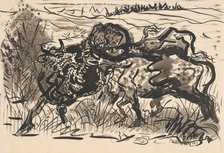 Cows in a Pasture, 1940. Creator: Arnold Peter Weisz-Kubincan.