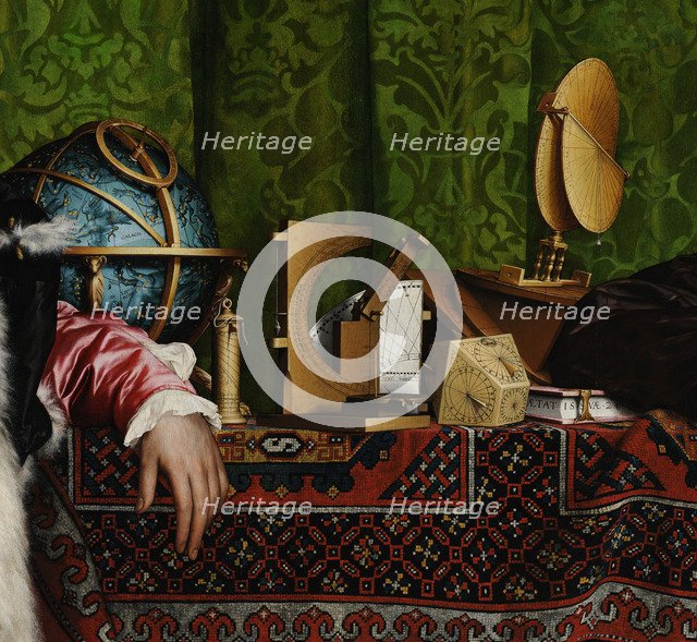 The Ambassadors (Detail), 1533. Artist: Holbein, Hans, the Younger (1497-1543)
