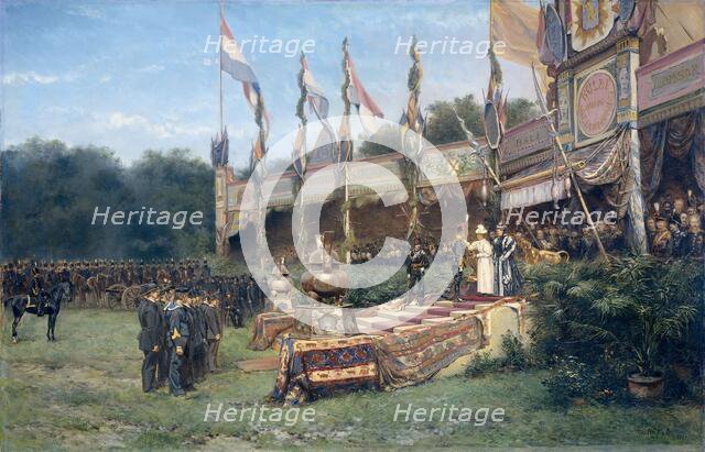 Presentation of the Lombok Cross by Queen Wilhelmina...The Hague, 6 July 1895, (1895).  Creator: Johann Mari Henri ten Kate.