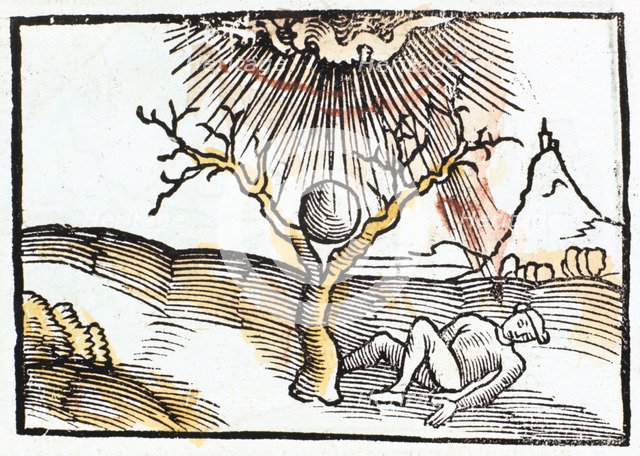 Thunderbolt or lightning, 1508.  Artist: Anon