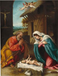 The Nativity, 1523. Creator: Lorenzo Lotto.