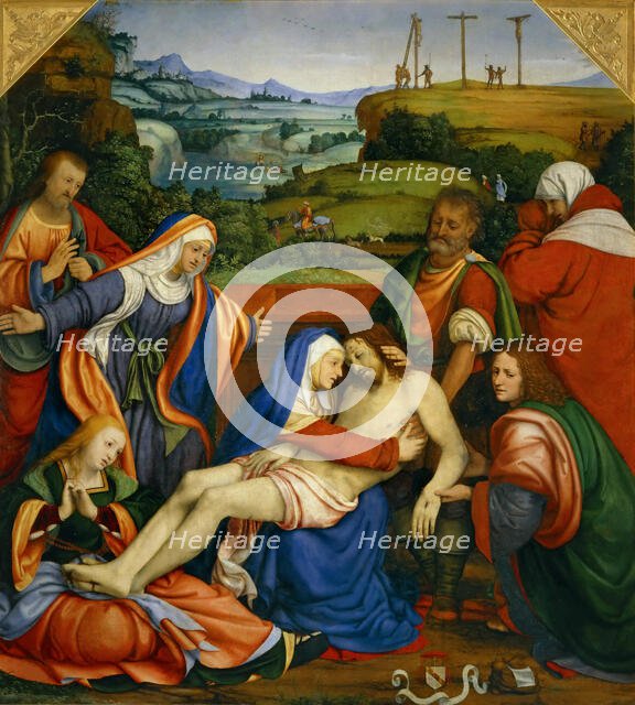 Lamentation over the Dead Christ, 1509. Creator: Solari (Solario), Andrea (1470-1524).