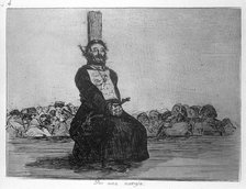 The Disasters of War, a series of etchings by Francisco de Goya (1746-1828), plate 34: 'Por una n…