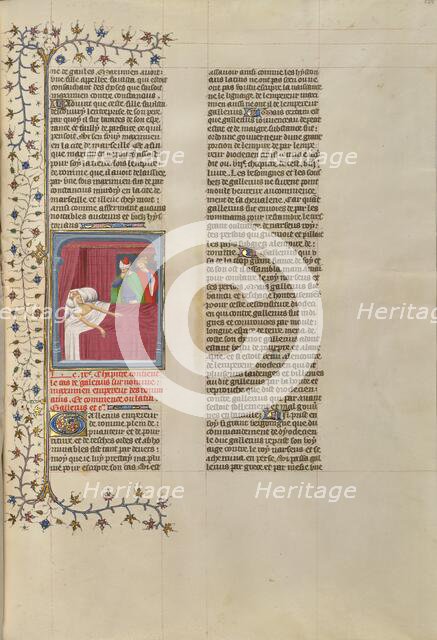 The Putrefaction of the Flesh of the Dying Emperor Galerius, about 1413-1415. Creators: Boucicaut Master, Workshop of the Boucicaut Master.