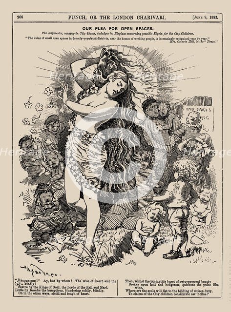 Our Plea for Open Spaces. (Punch, June 1883), 1883. Creator: Sambourne, Edward Linley (1844-1910).