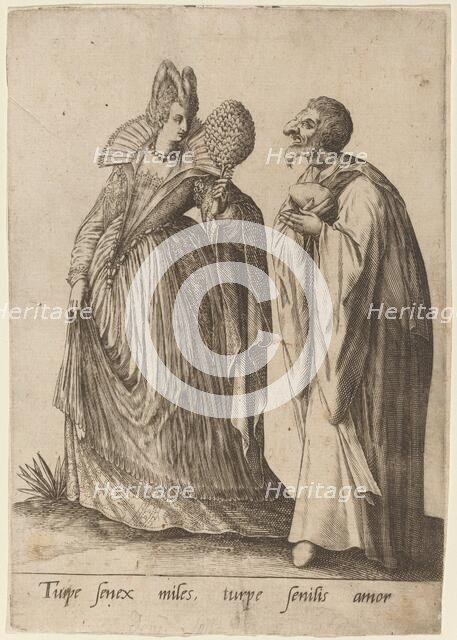 Turpe senex miles..., 1570-1650. Creator: Robert Boissard.