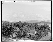 Panorama from New Hotel Weirs, Lake Winnipesaukee, N.H., c1906. Creator: Unknown.