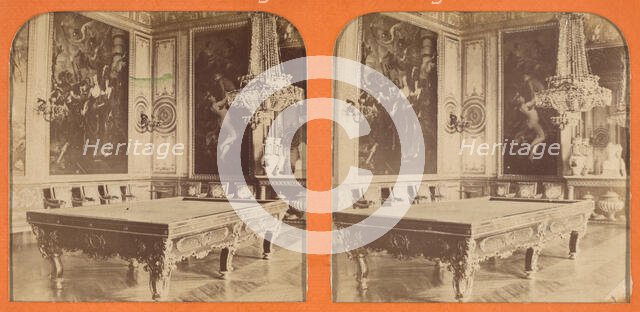 Salon de Venus, Salle de Billard, (Chateau de St. Cloud), 1860s. Creator: A. Hanriot.