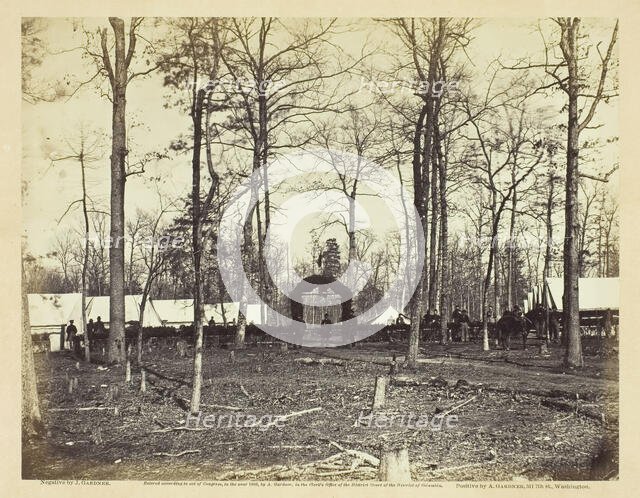 Field Hospital, Second Army Corps, Brandy Station, February 1864. Creator: James Gardner.