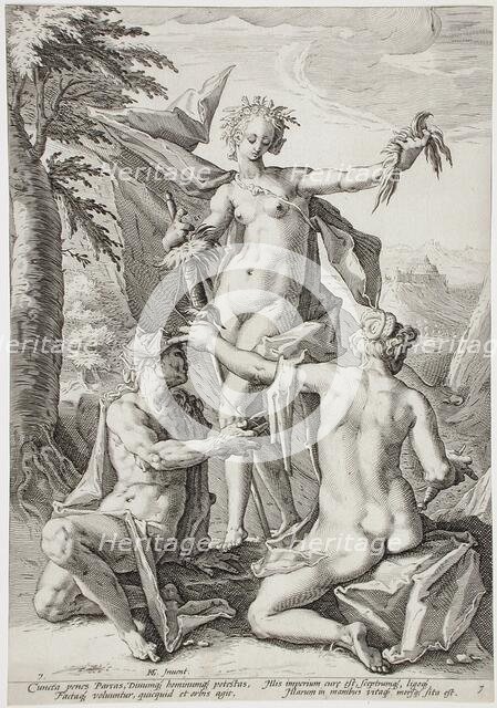 The Three Fates, 1588. Creator: Jacob Matham.
