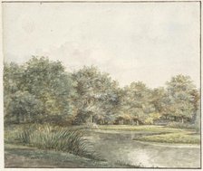 Landscape with trees by the water, 1821. Creator: Pieter Ernst Hendrik Praetorius.
