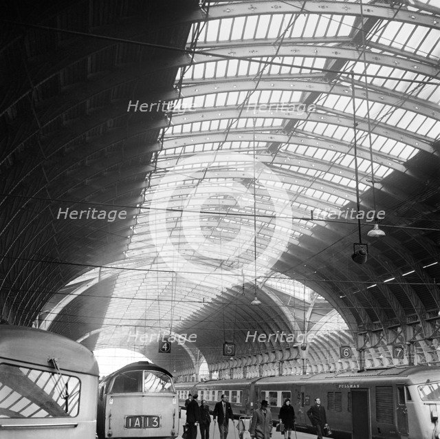 Platforms 4 and 5, Paddington Station, London, 1960-1972. Artist: John Gay