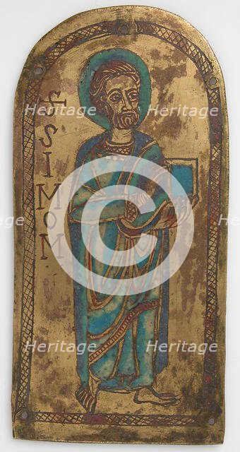 Plaque of St. Simon, German, 12th century. Creator: Unknown.