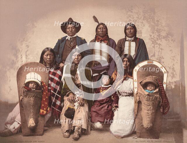 Ute Chief Severo and Family, c. 1885, published 1900. Creators: Detroit Photographic Company, Charles A. Nast.