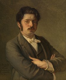 The Composer Albert De Vleeshouwer, 1889. Creator: Jean Francois Portaels.