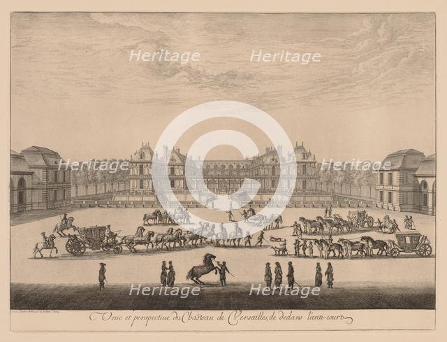 Vue et perspective du Château de Versailles, de dedans lanti-cour, 1664. Creator: Israël Silvestre (French, 1621-1691).