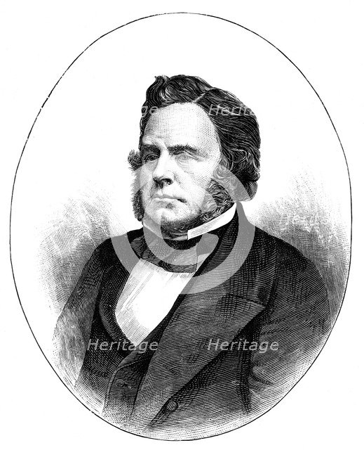 John Bright, British Radical and Liberal statesman, 1857, (c1888). Artist: Unknown