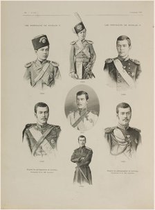 Portraits of Emperor Nicholas II from the period from 1880 to 1891, 1896. Creator: Anonymous.